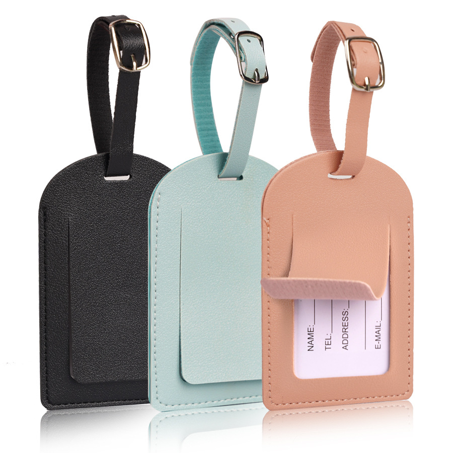 Travel Accessories Name - Etichette per Bagagli in Pelle PU