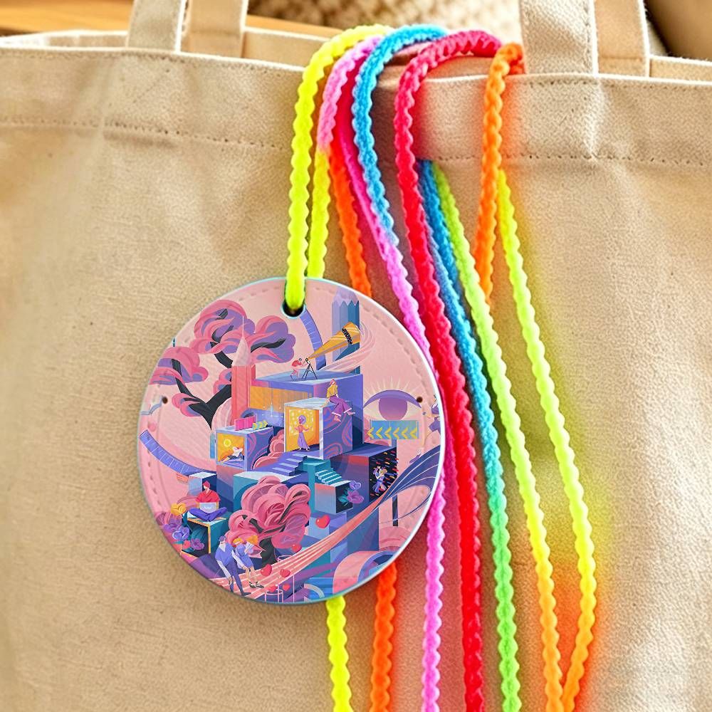 Travel Accessories Name - Etichetta per bagagli con illustrazione Fantasy