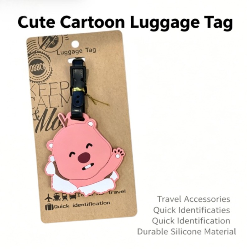 Travel Accessories For Kids - Etichetta per Bagagli Kawaii Pororo Loopy