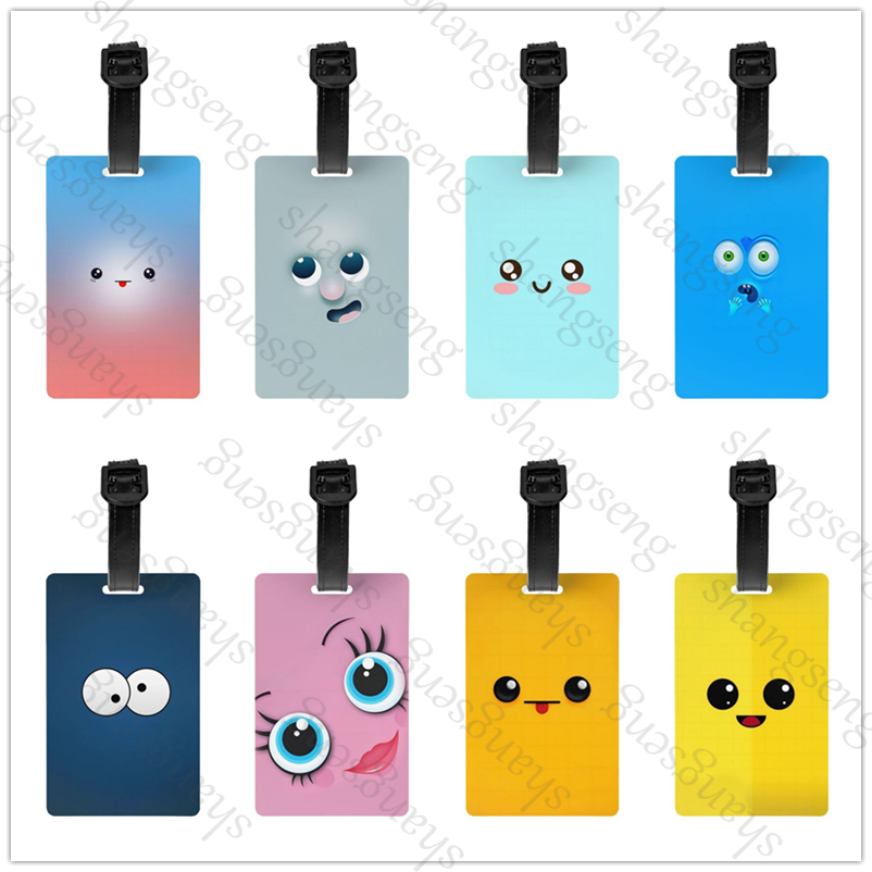 Travel Accessories For Plane - Eyes divertenti Espressione Etichetta per bagagli
