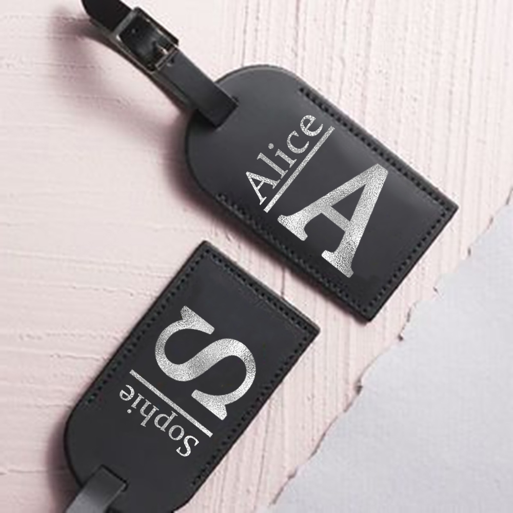 Travel Accessories B&M - Lettera personalizzata con nome Monogramma Etichetta