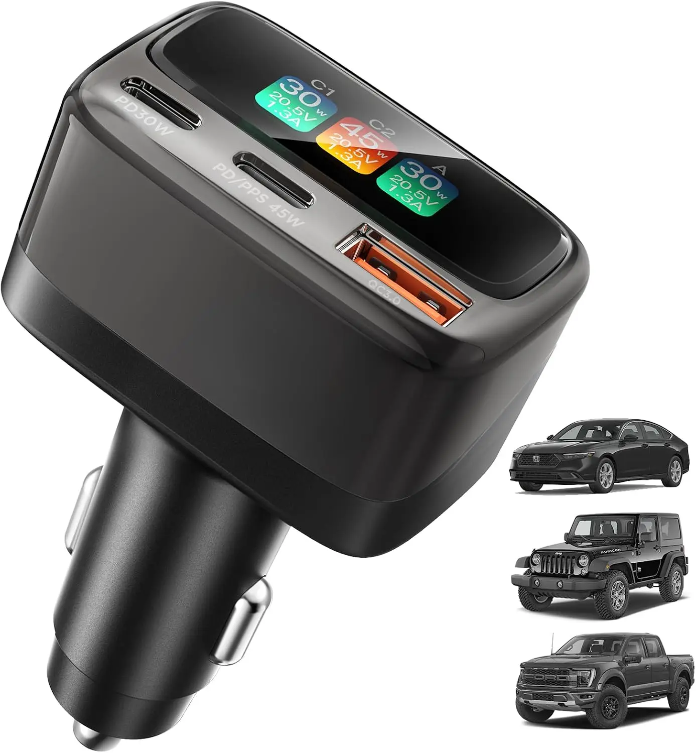 Travel Accessories For Men - Caricabatterie da auto USB-C da 105W