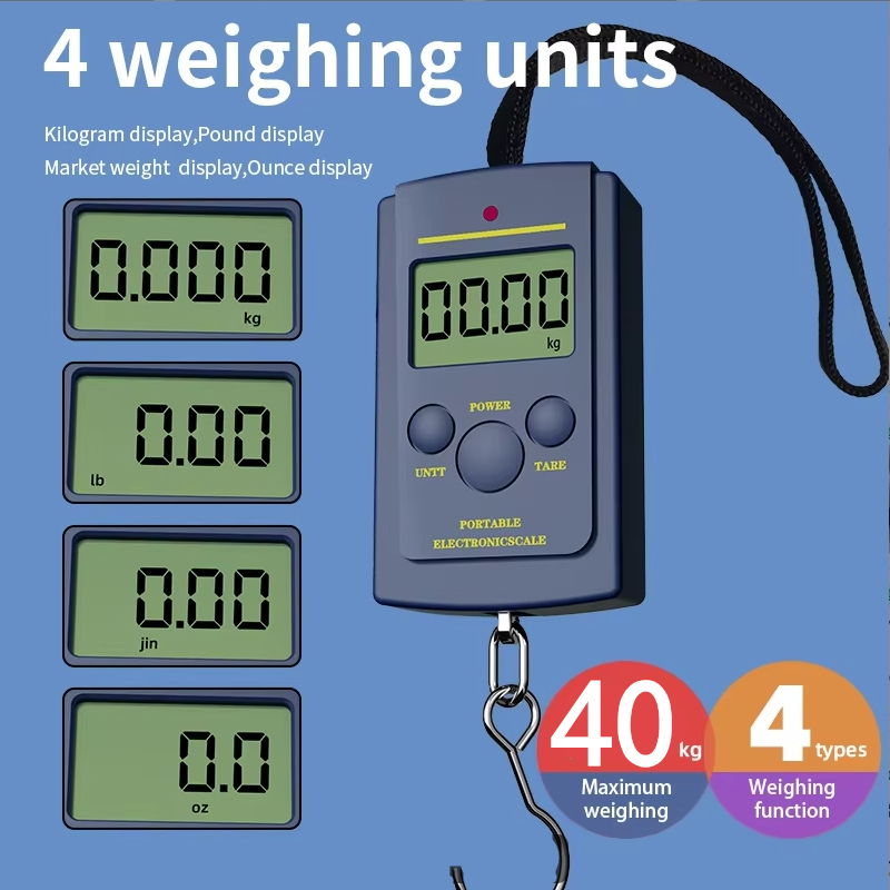 Travel Accessories Electronics - Bilancia Digitale Portatile Multifunzione 40kg/10g con