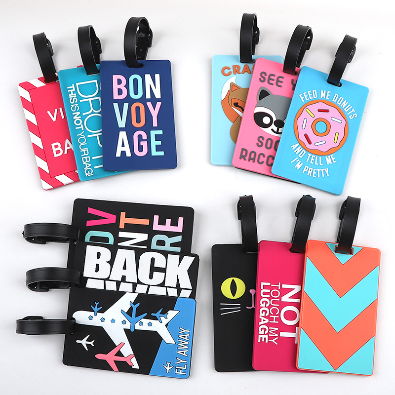 Travel Accessories Name - 1pc Animale del fumetto PVC Etichetta