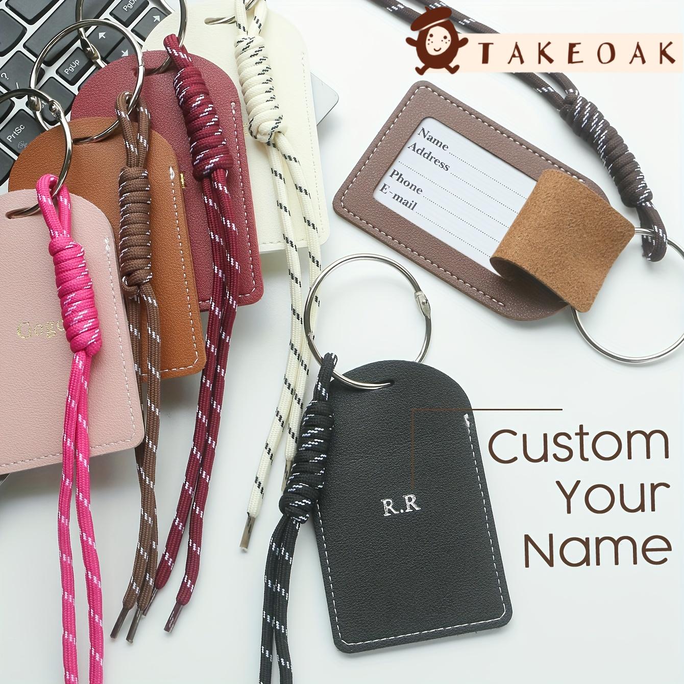 Travel Accessories For Kids - Etichetta Personalizzata in Pelle con Doppia