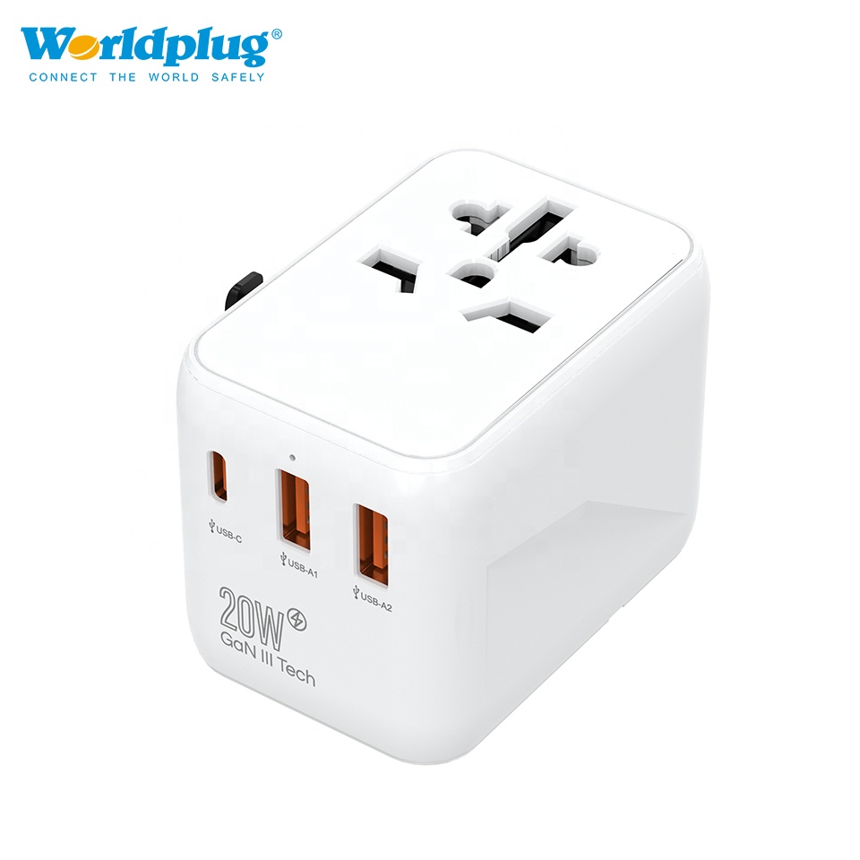 Travel Adapter Universal - Caricatore GaN 20W Tipo C, Adattatore