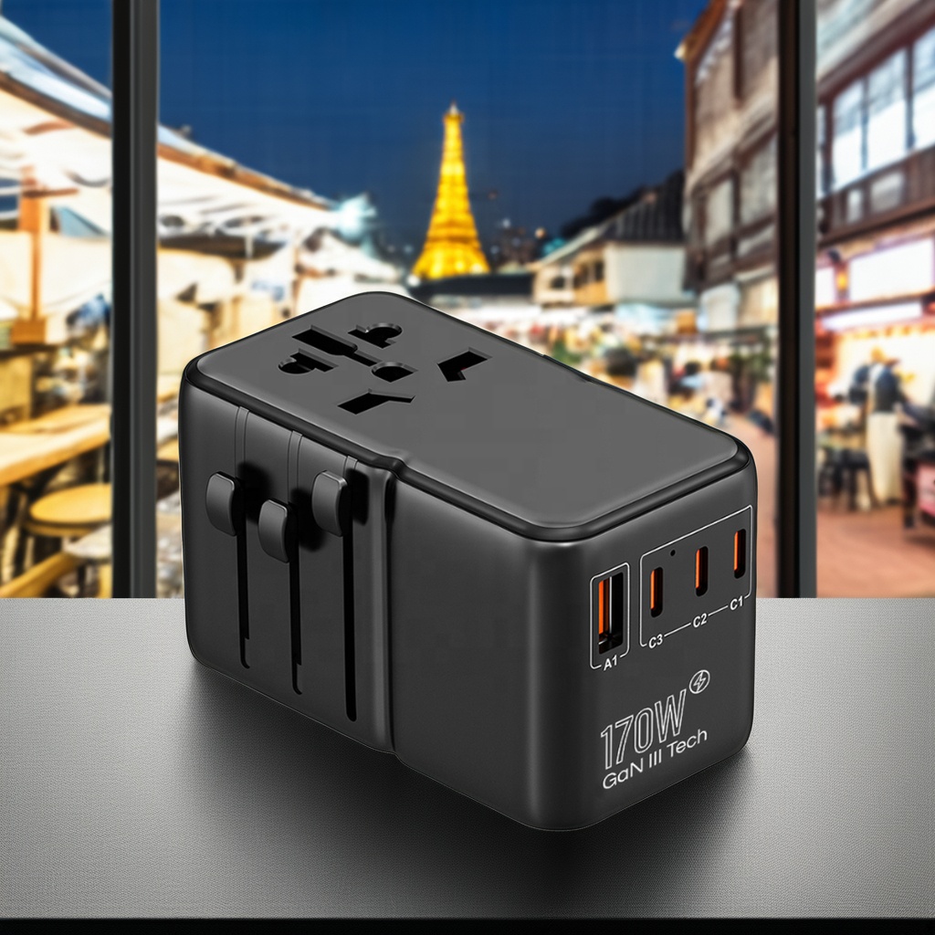 Travel Adapter Universal - Caricatore Universale Internazionale USB PD 170W