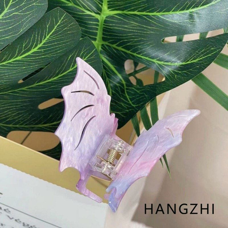 Travel Accessories Girls - HANGZHI Purple Fine Glitter Bat Hair