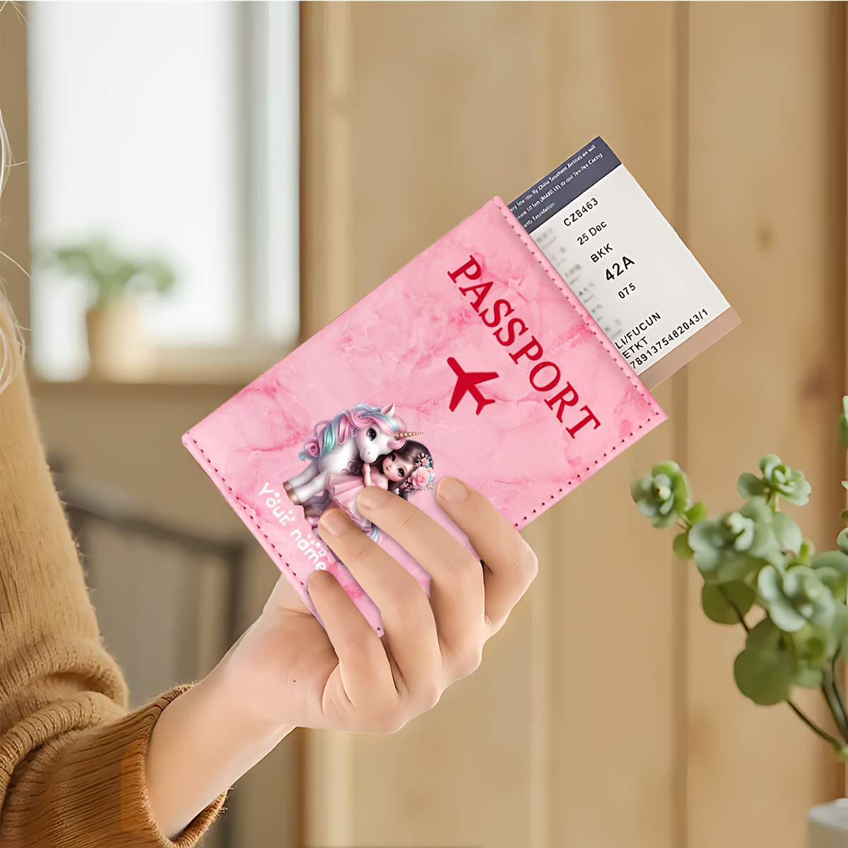 Porta passaporto in PU con mot - Travel Accessories For Plane recensione e prezzo