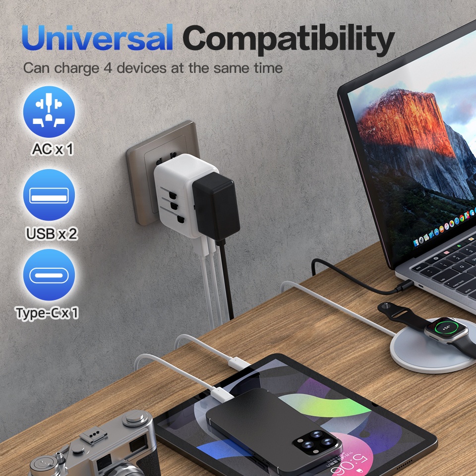 Caricatore GaN 20W Tipo C, Ada - Travel Adapter Universal recensione e prezzo