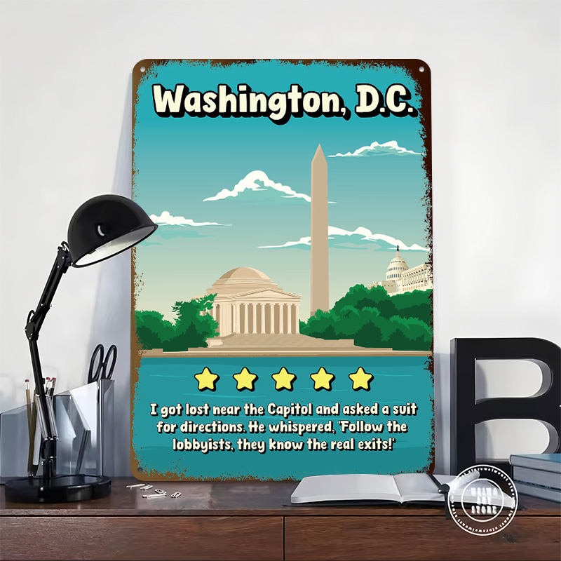 Washington D.C. Divertente Pos - Travel Accessories Reviews recensione e prezzo